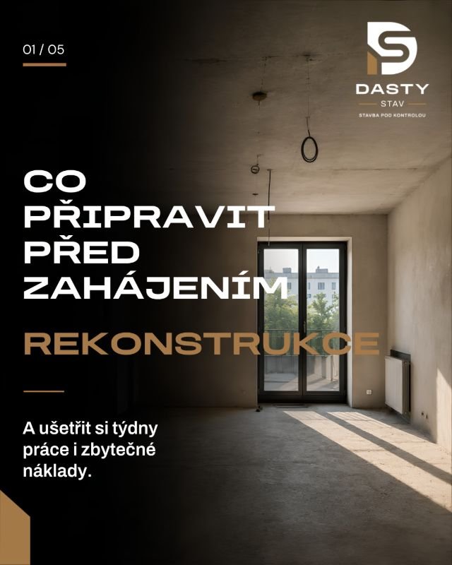 Co připravit před zahájením rekonstrukce