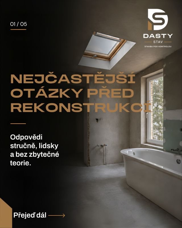 Nejčastější otázky před rekonstrukcí