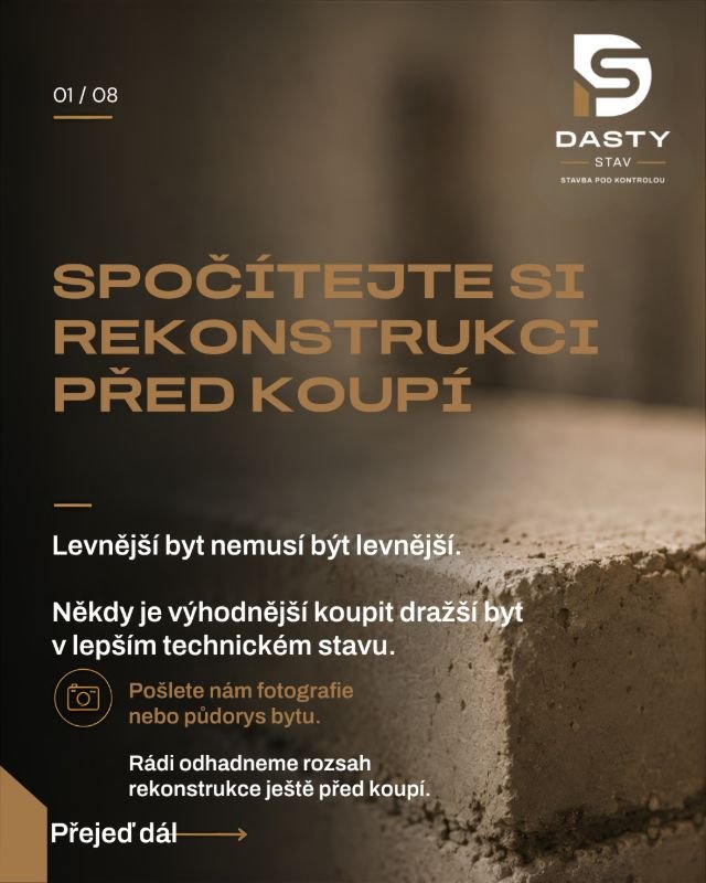 Spočítejte si rekonstrukci před koupí
